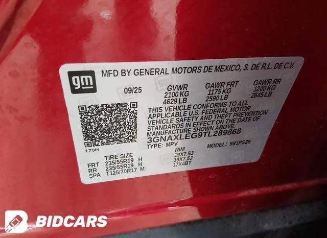 CHEVROLET EQUINOX FWD RS 2025
