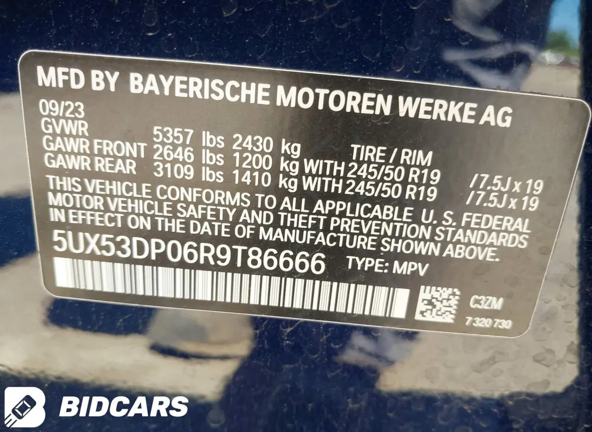 BMW X3 XDRIVE30I 2023