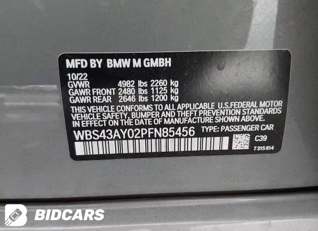 BMW M3 COMPETITION XDRIVE 2022