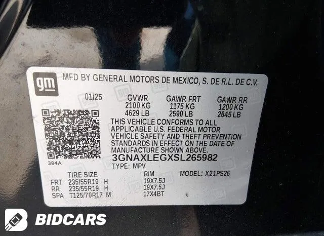 CHEVROLET EQUINOX FWD RS 2025