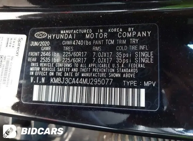 HYUNDAI TUCSON VALUE 2020
