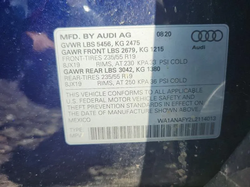 AUDI Q5 PREMIUM 2020