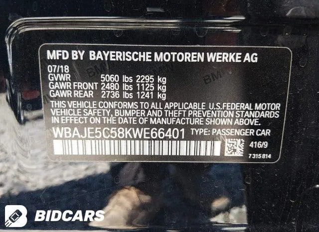 BMW 540I 2019