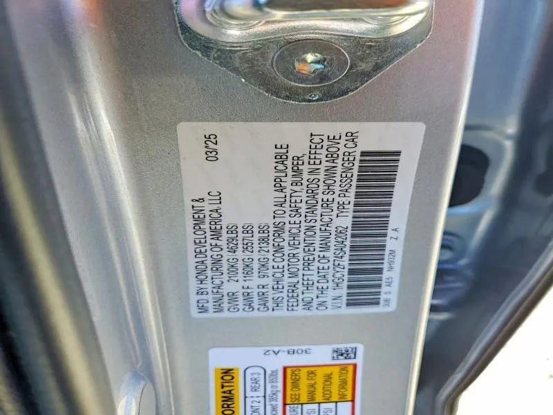 HONDA ACCORD HYBRID SPORT-L 2025