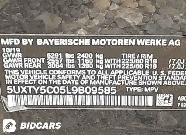 BMW X3 XDRIVE30I 2020