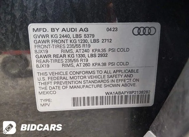 AUDI Q5 PREMIUM 40 TFSI QUATTRO S TRONIC 2023