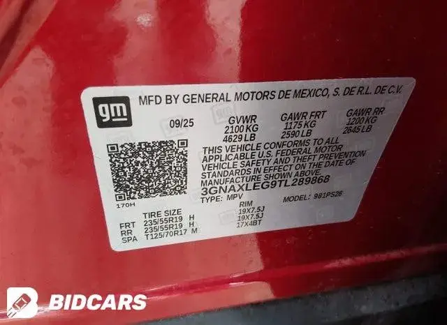 CHEVROLET EQUINOX FWD RS 2025