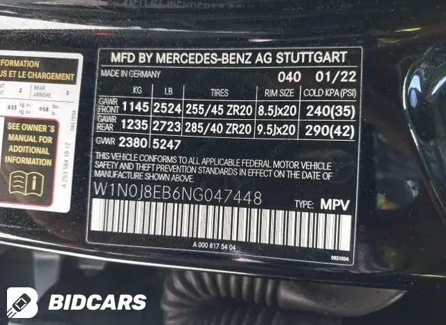 MERCEDES-BENZ GLC 4MATIC COUPE 2022
