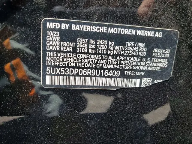 BMW X3 XDRIVE30I 2024