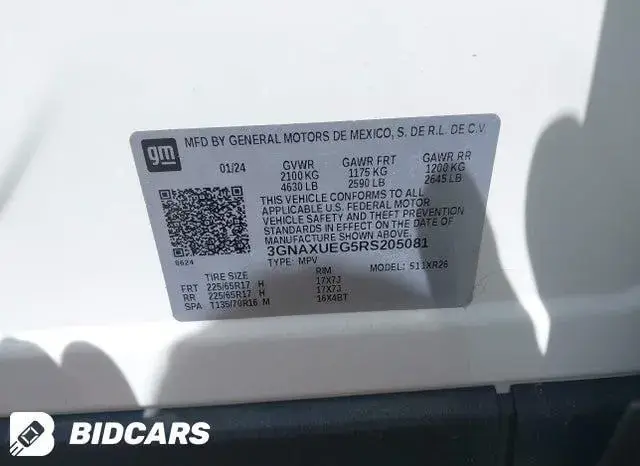 CHEVROLET EQUINOX AWD LT 2024