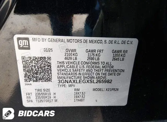 CHEVROLET EQUINOX FWD RS 2025