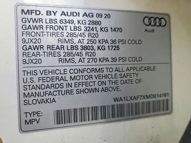 AUDI Q7 PREMIUM PLUS 2020