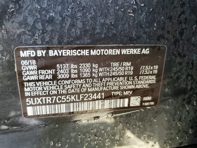 BMW X3 SDRIVE30I 2018