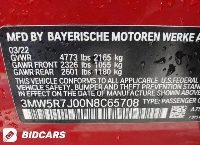 BMW 330I XDRIVE 2022