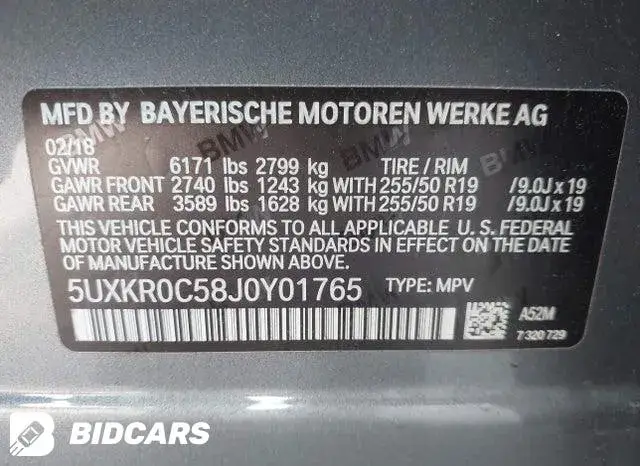 BMW X5 XDRIVE35I 2018