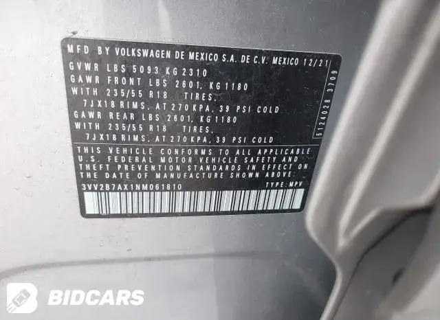 VOLKSWAGEN TIGUAN 2.0T SE 2021
