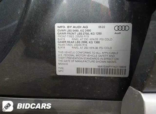 AUDI Q5 PREMIUM PLUS 45 TFSI S LINE QUATTRO S TRONIC 2022