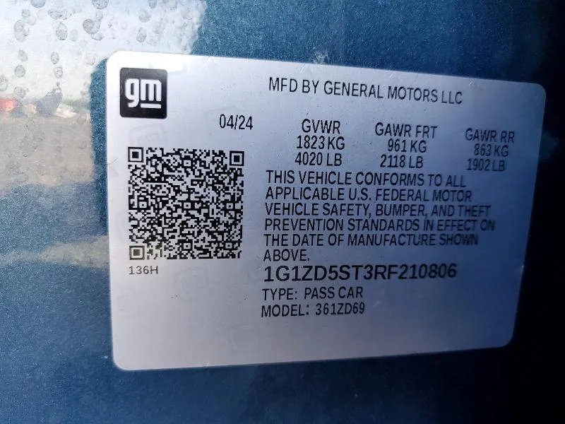 CHEVROLET MALIBU LT 2024
