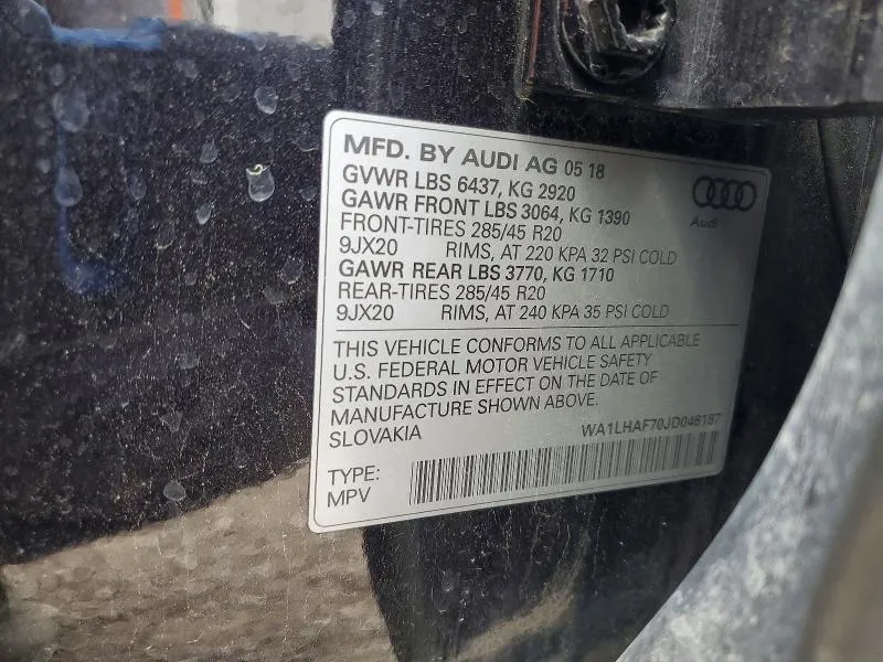 AUDI Q7 PREMIUM PLUS 2018