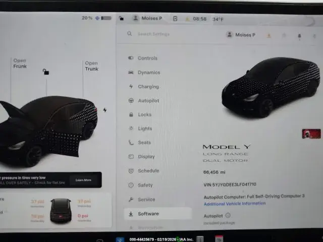 TESLA MODEL Y LONG RANGE 2020