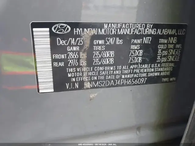 HYUNDAI SANTA FE SEL 2023