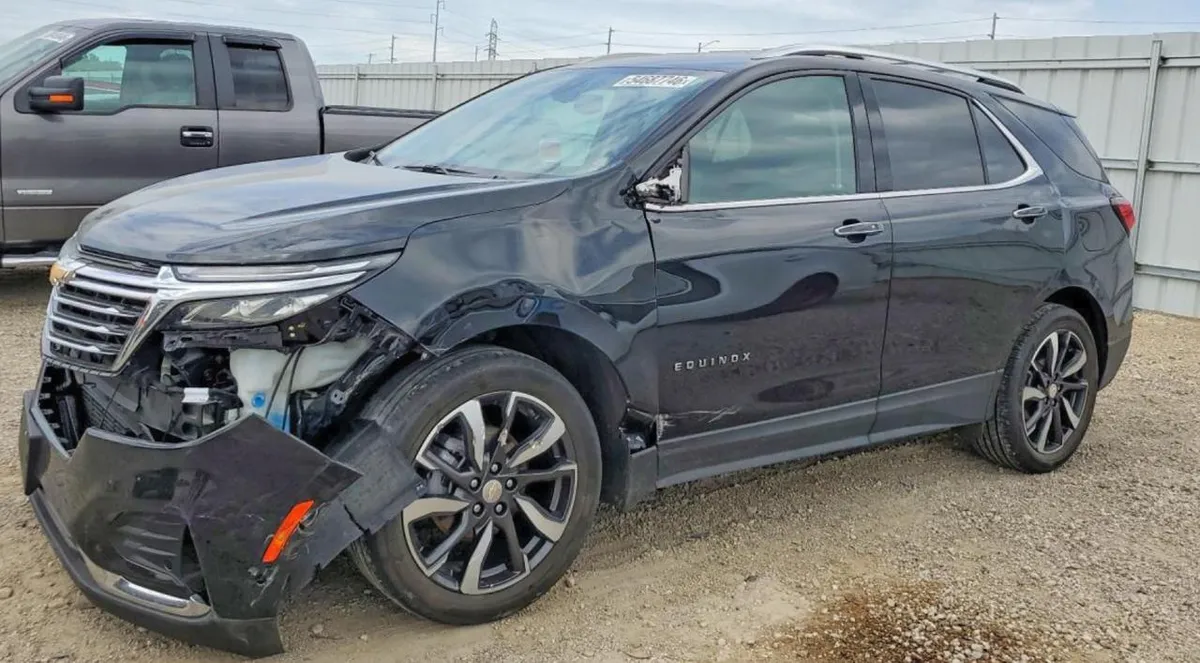 CHEVROLET EQUINOX МАКСИМАЛЬНАЯ PREMIER. ЧЕРНЫЙ КУЗОВ КОЖАНЫЙ САЛОН СВЕТОДИОДНАЯ ОПТИКА КЛИМАТ-КОНТРОЛЬ КНОПКА ЗАПУСКА 2023