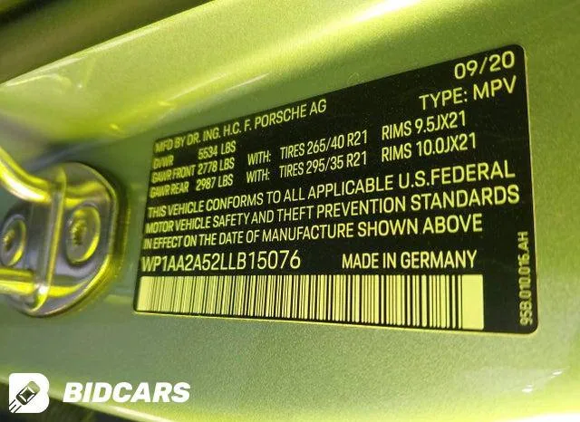 PORSCHE MACAN 2020