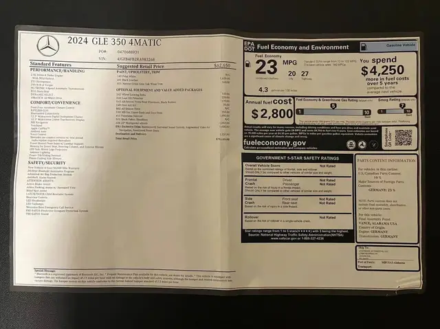 MERCEDES-BENZ GLE BENZ GLE 350 2024